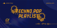 Techno Pop Music Twitter post Image Preview