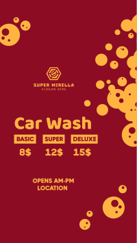 Car Wash Promotion Facebook Story Image Preview