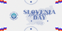 Minimalist Slovenia Statehood Day Twitter Post Preview