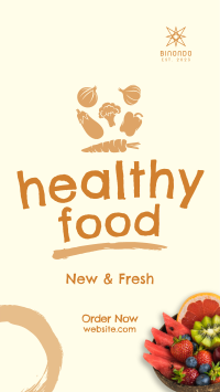 Fresh Healthy Foods Facebook story Image Preview