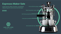 Coffee Maker Facebook Event Cover Design