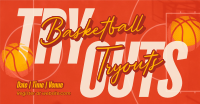 Basketball Game Tryouts Facebook ad Image Preview