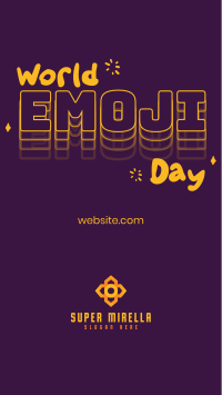 Emoji Day Lettering Facebook Story Image Preview