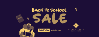 Back to School Sale Facebook Cover Design
