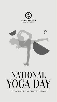 National Yoga Day TikTok Video Image Preview