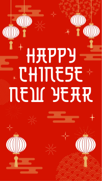 Chinese New Year Lanterns TikTok video Image Preview