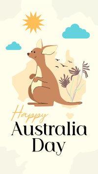 Kangaroo Australia Day Instagram Reel Image Preview