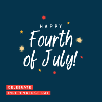 Sparkling Fourth of July Instagram post Image Preview