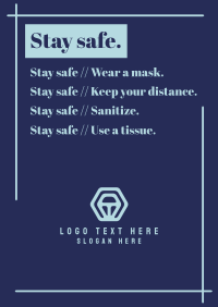Stay safe Poster Design