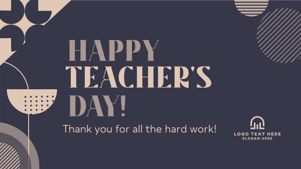 Generic Teacher Greeting Facebook Event Cover Design Image Preview