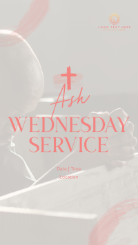 Ash Wednesday Volunteer Service Instagram story Image Preview