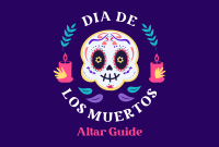 Day of the Dead Badge Pinterest Cover Design