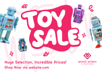 Toy Shop Sale Postcard Image Preview