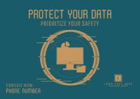 Data Security Services Postcard Design