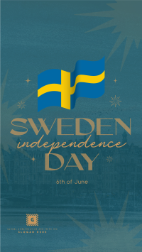 Modern Sweden Independence Day Facebook story Image Preview