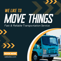 Trucking Service Company Instagram Post Design