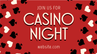 Casino Night Facebook Event Cover Design
