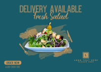 Fresh Salad Postcard Image Preview