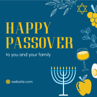 Happy Passover Instagram Post Design
