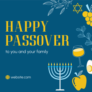 Happy Passover Instagram post Image Preview