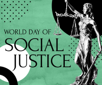 World Day Of Social Justice Facebook Post Design