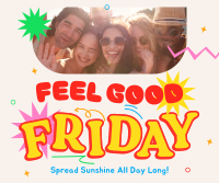 Feel Good Friday Facebook Post Design