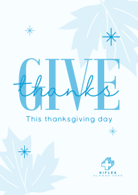 Minimalist Thanksgiving Poster Image Preview