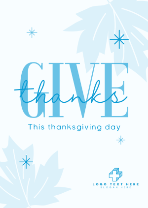 Minimalist Thanksgiving Poster Image Preview