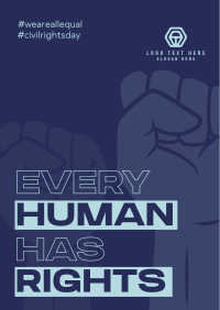Every Human Has Rights Flyer Design