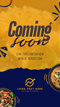 New Menu Coming Soon Instagram story Image Preview
