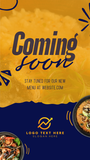 New Menu Coming Soon Instagram story Image Preview