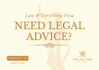 Law & Consulting Postcard Design