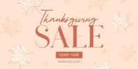 Elegant Thanksgiving Sale Twitter Post Design