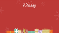 Happy Holiday Zoom background Image Preview