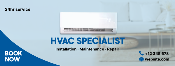 HVAC Specialist Facebook Cover Design Image Preview