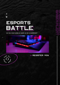Esports Battle Poster Design