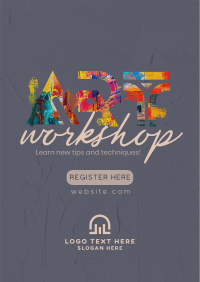 Exciting Art Workshop Poster Image Preview