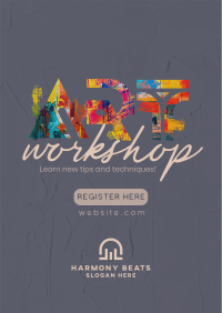 Exciting Art Workshop Poster Image Preview