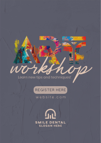 Exciting Art Workshop Poster Image Preview