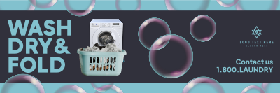 Laundry Bubbles Twitter header (cover) Image Preview