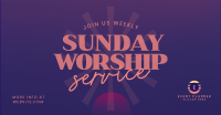 Sunday Worship Facebook Ad Design