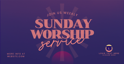 Sunday Worship Facebook ad Image Preview