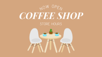 Coffee Shop is Open Facebook Event Cover Design
