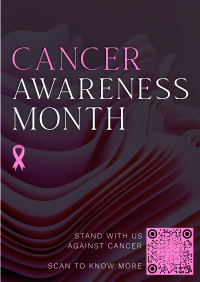 Cancer Awareness Month Flyer Design