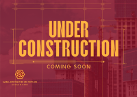 Under Construction Postcard Image Preview