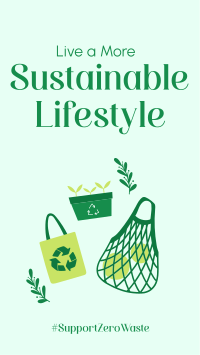 Sustainable Living Instagram story Image Preview