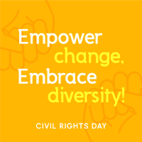 Empowering Civil Rights Day Instagram Post Design