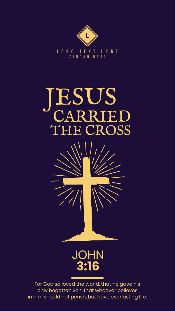 Jesus Cross Instagram Story Design Image Preview
