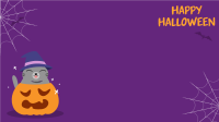 Halloween Cat Zoom Background Image Preview