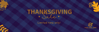 Thanksgivings Checker Pattern Twitter Header Design